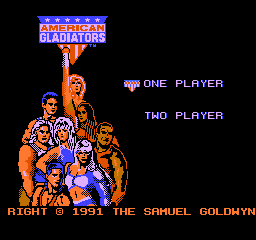 American Gladiators Title Screen